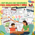KIT HOJAS DE TRABAJO ADOLESCENTES Y NIÑOS