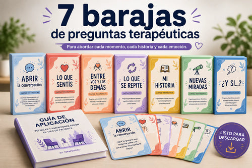 Kit Terapéutico de Preguntas Estratégicas - las 7 barajas